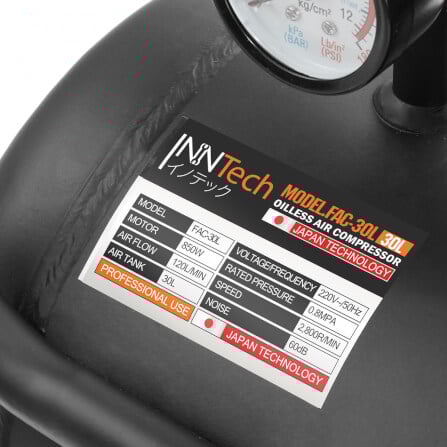 ปั๊มลม OIL FREE InnTech รุ่น FAC-30L 30 ลิตร 850 วัตต์ สีดำ_4